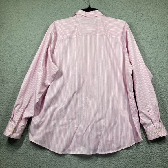 Lands' End Top Women's 20W Light Purple/Pink Button Up Long Sleeve Career Office - Picture 7 of 12